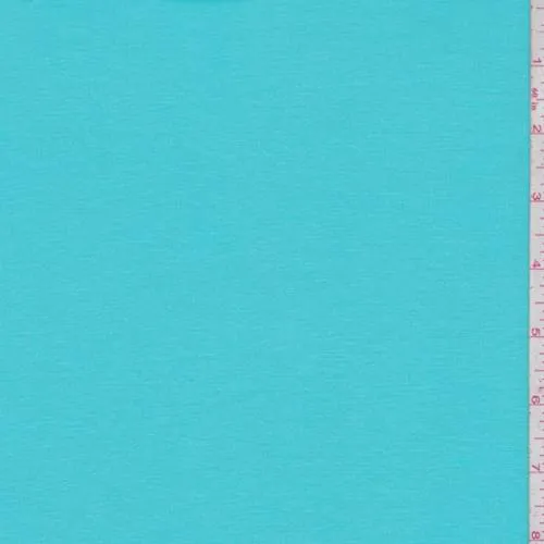 2 1/2 YD PC-Turquoise Rayon Jersey Knit Fabric