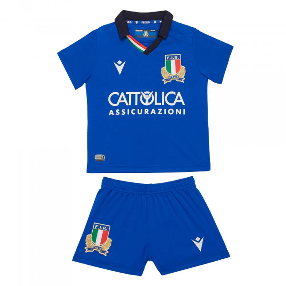 2019-2020 Italy Macron Home Rugby Mini Kit