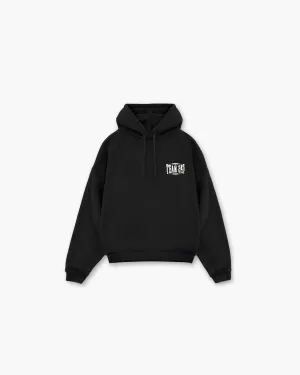 247 X Everlast Training Camp Boxy Hoodie - Off Black