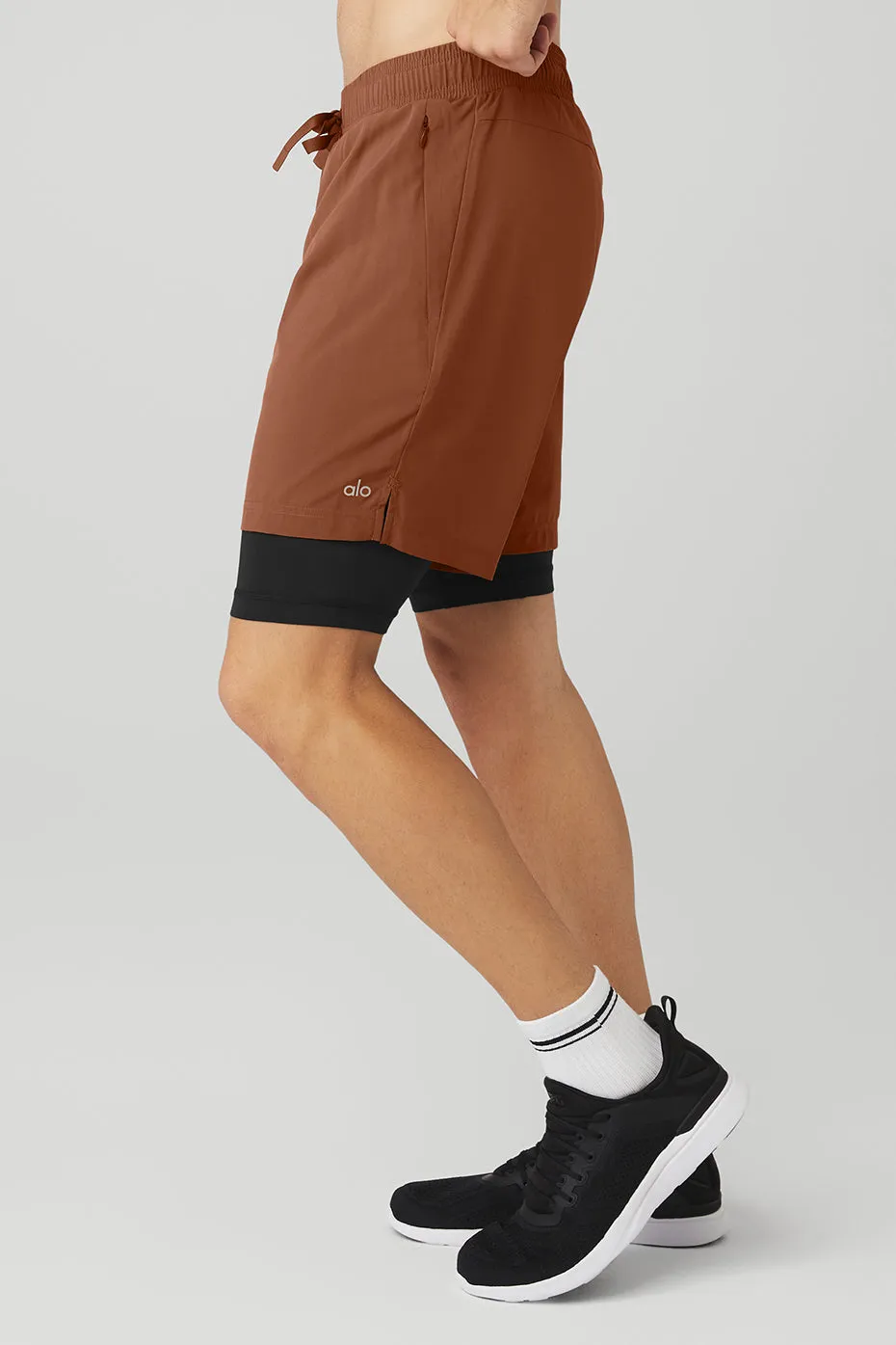 7'' Unity 2 In 1 Short - Rust/Black