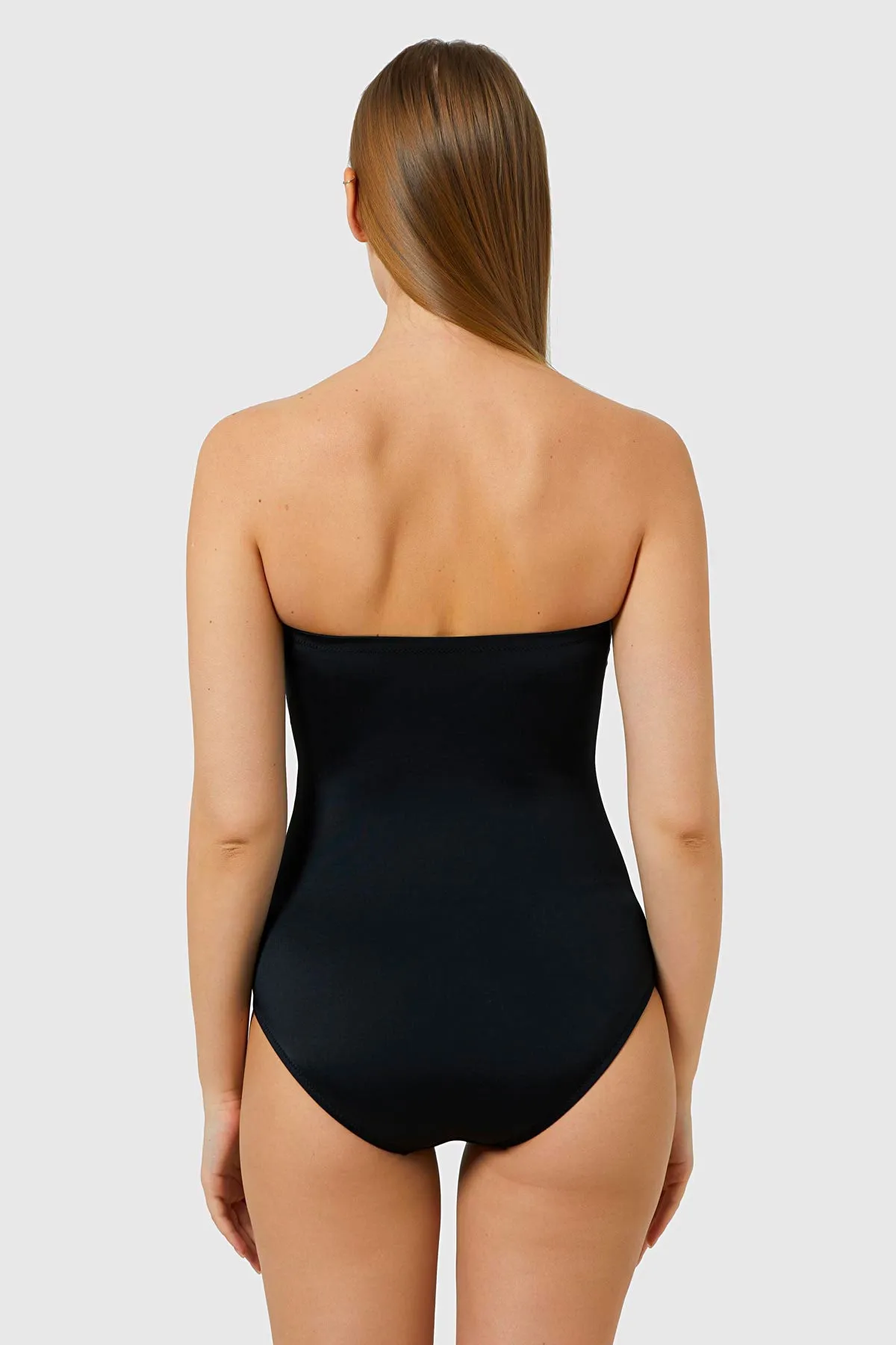 79358 Black Strapless Swimsuit