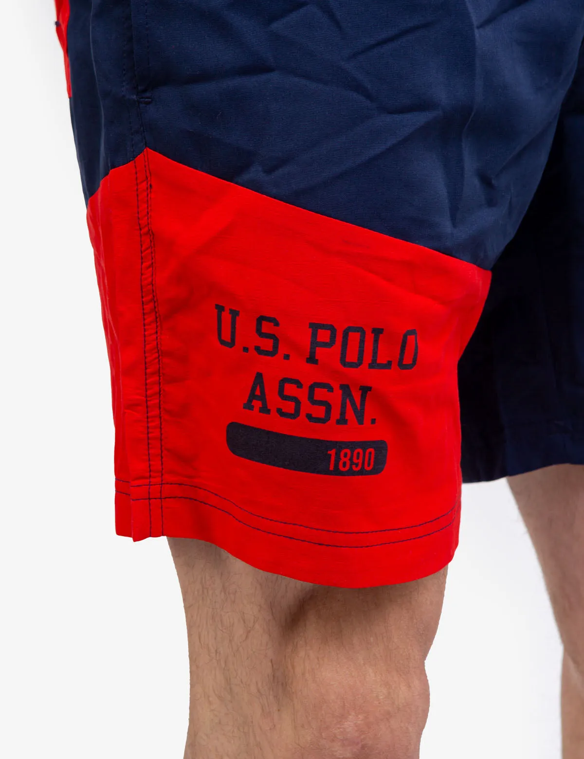 7" USPA COLORBLOCK SWIM TRUNKS