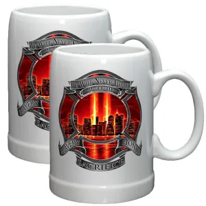 9/11 Police Red Skies Stoneware Mug Set