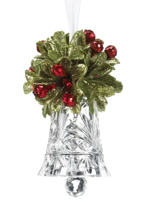 Acrylic Tiny Mistletoe Bell Ornament