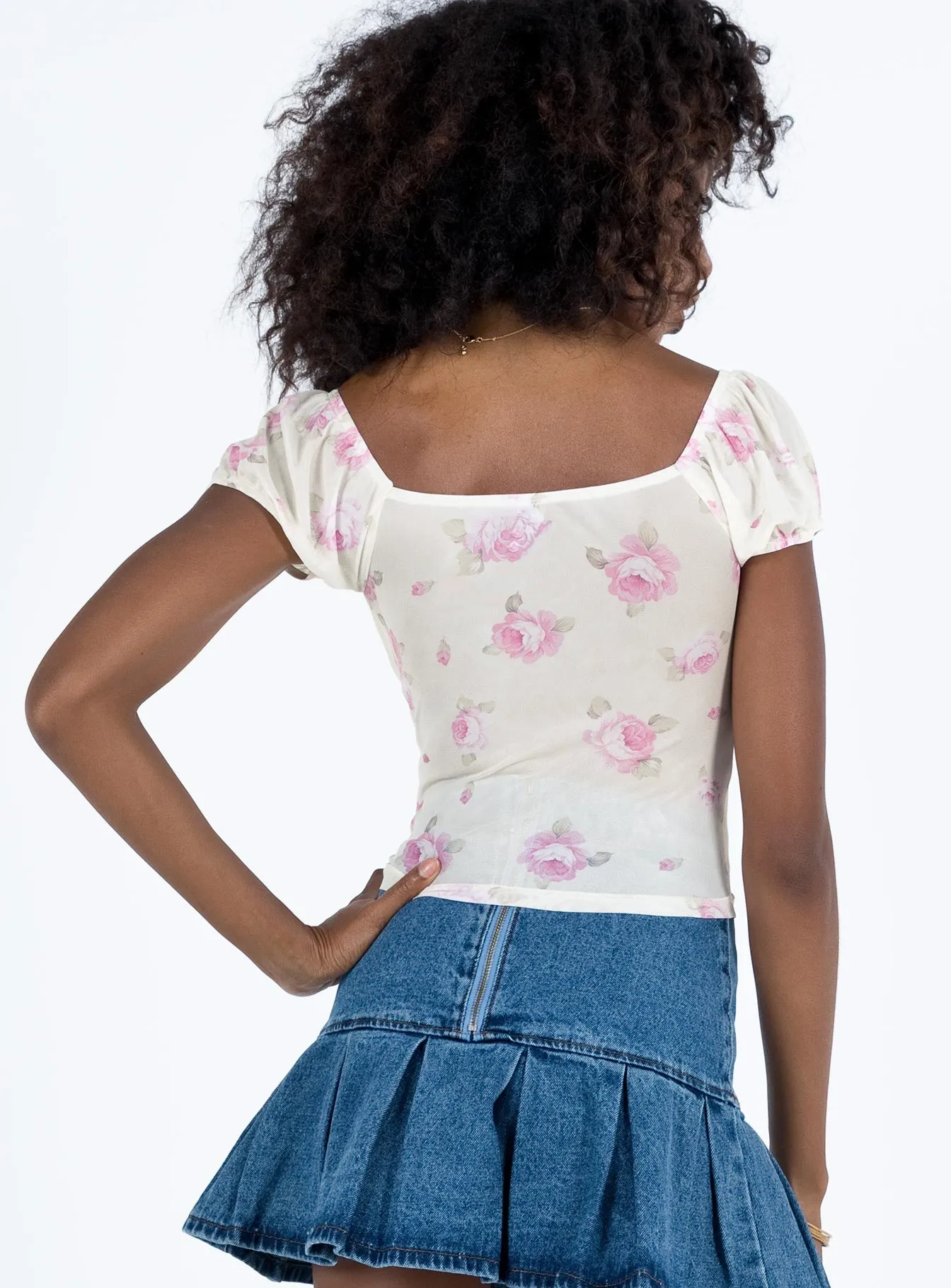 Addai Top Cream / Floral