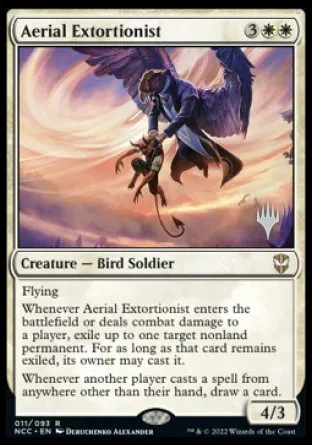 Aerial Extortionist (Promo Pack) [Streets of New Capenna Commander Promos]