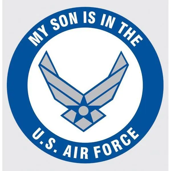 Air Force My Son is in the US Air Force 3.4 inch Decal