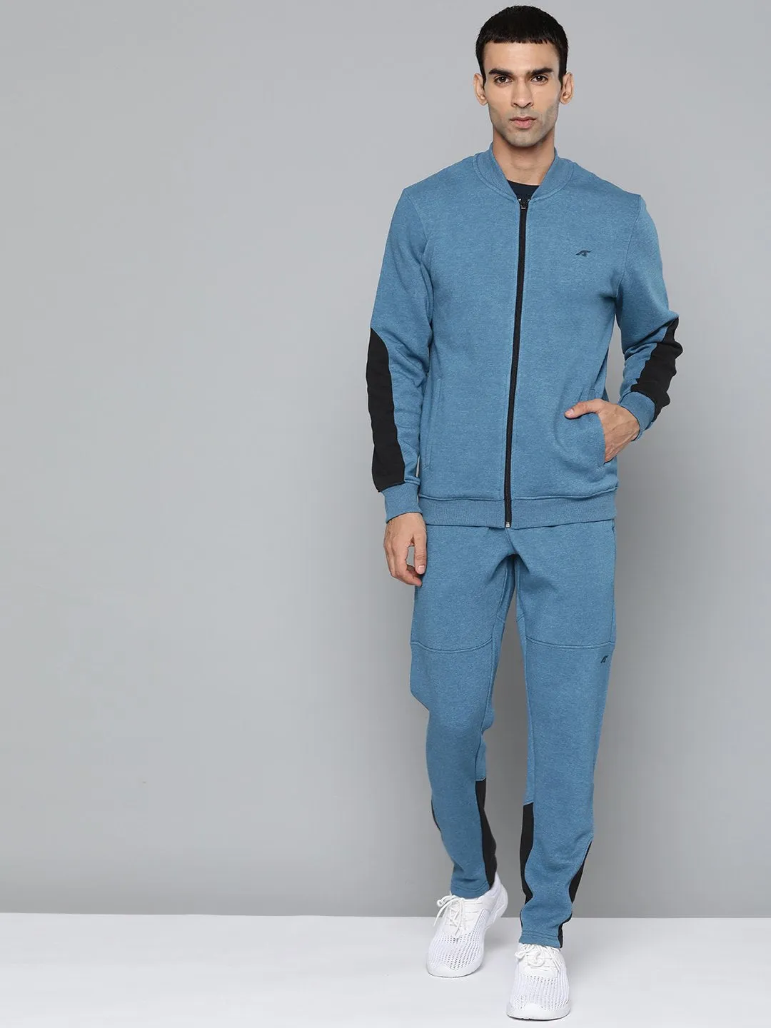 Alcis Men Solid Blue Tracksuits