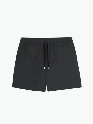 Aspesi Garment Dyed Nylon Trunks Charcoal Grey