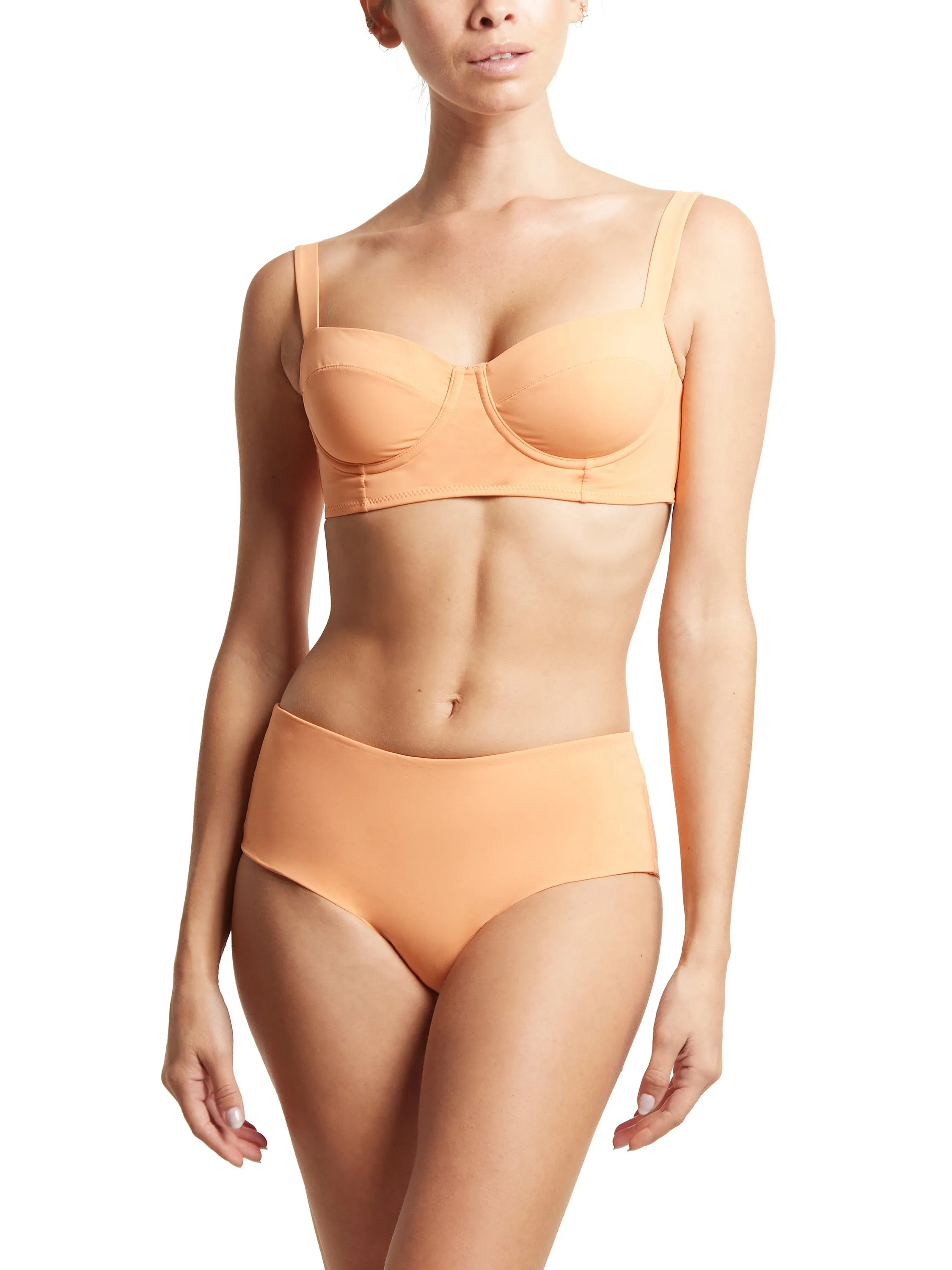 Balconette Bikini Swimsuit Top Florence Orange