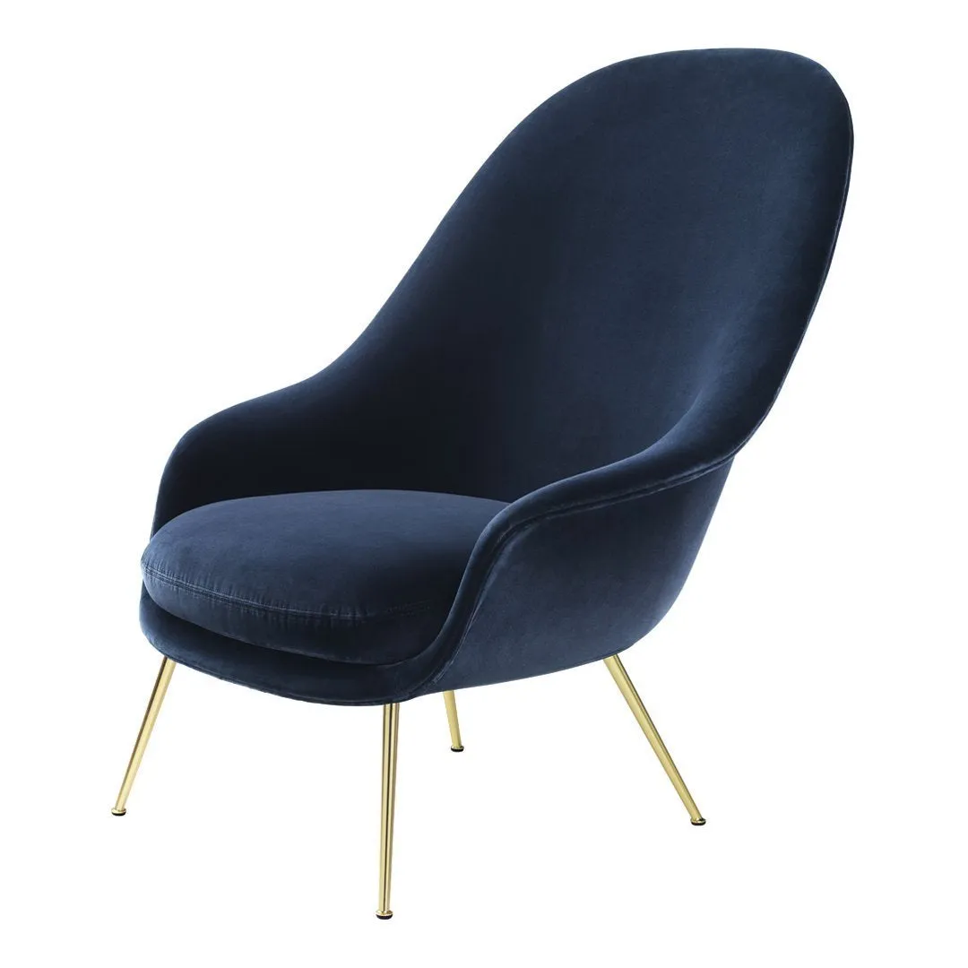 Bat Lounge Chair - High Back - Conic Base