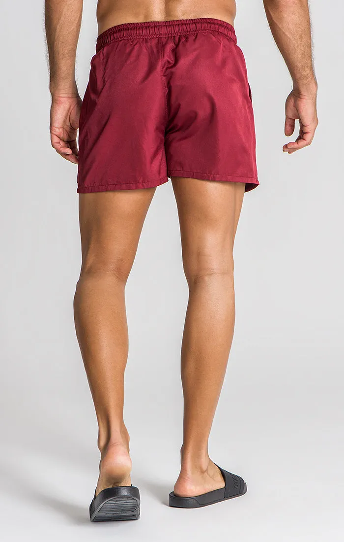 Burgundy iD Swimshorts