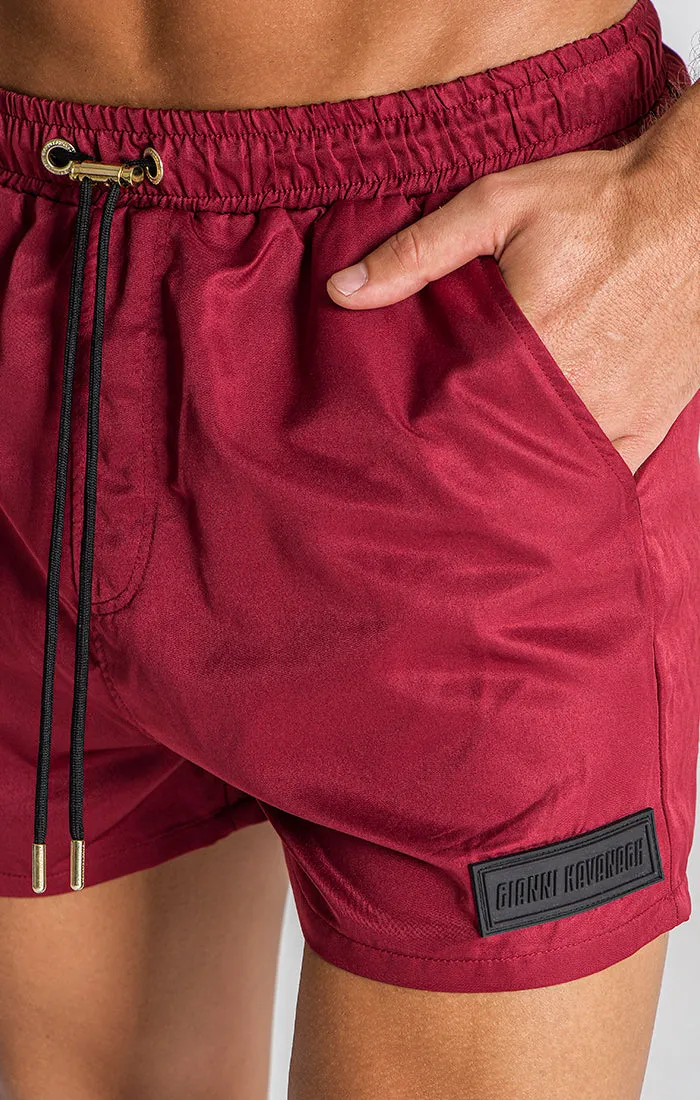 Burgundy iD Swimshorts