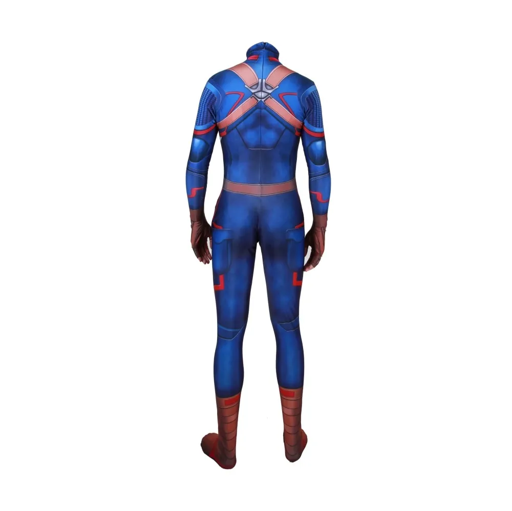 CAPTAIN AMERICA Jumpsuit Costume for Men