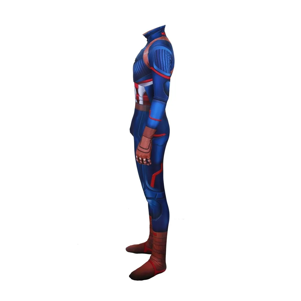 CAPTAIN AMERICA Jumpsuit Costume for Men