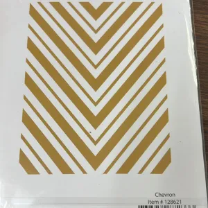 Chevron hot foil plate by pinkfresh