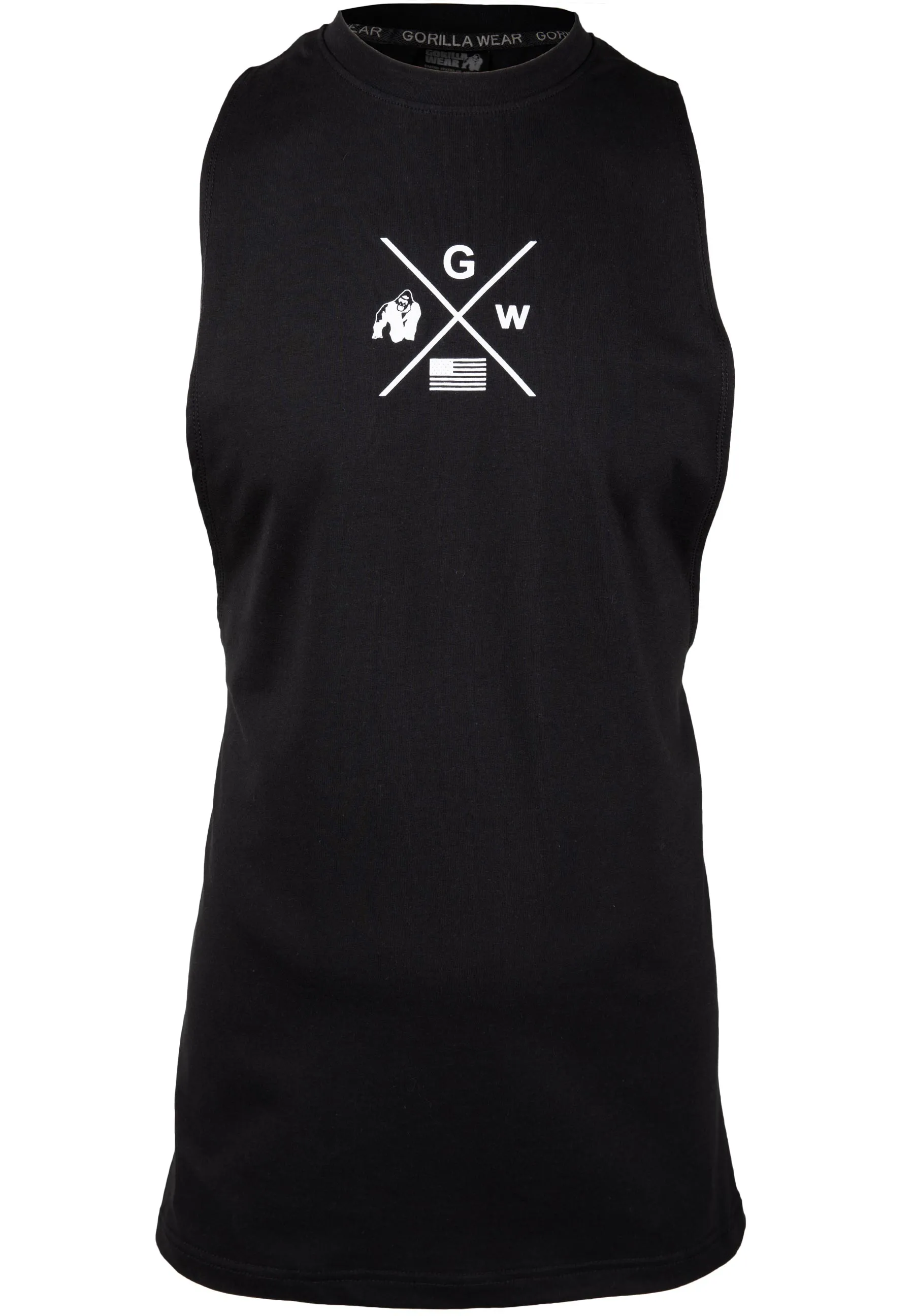 Cisco Drop Armhole Tank Top - Black/White