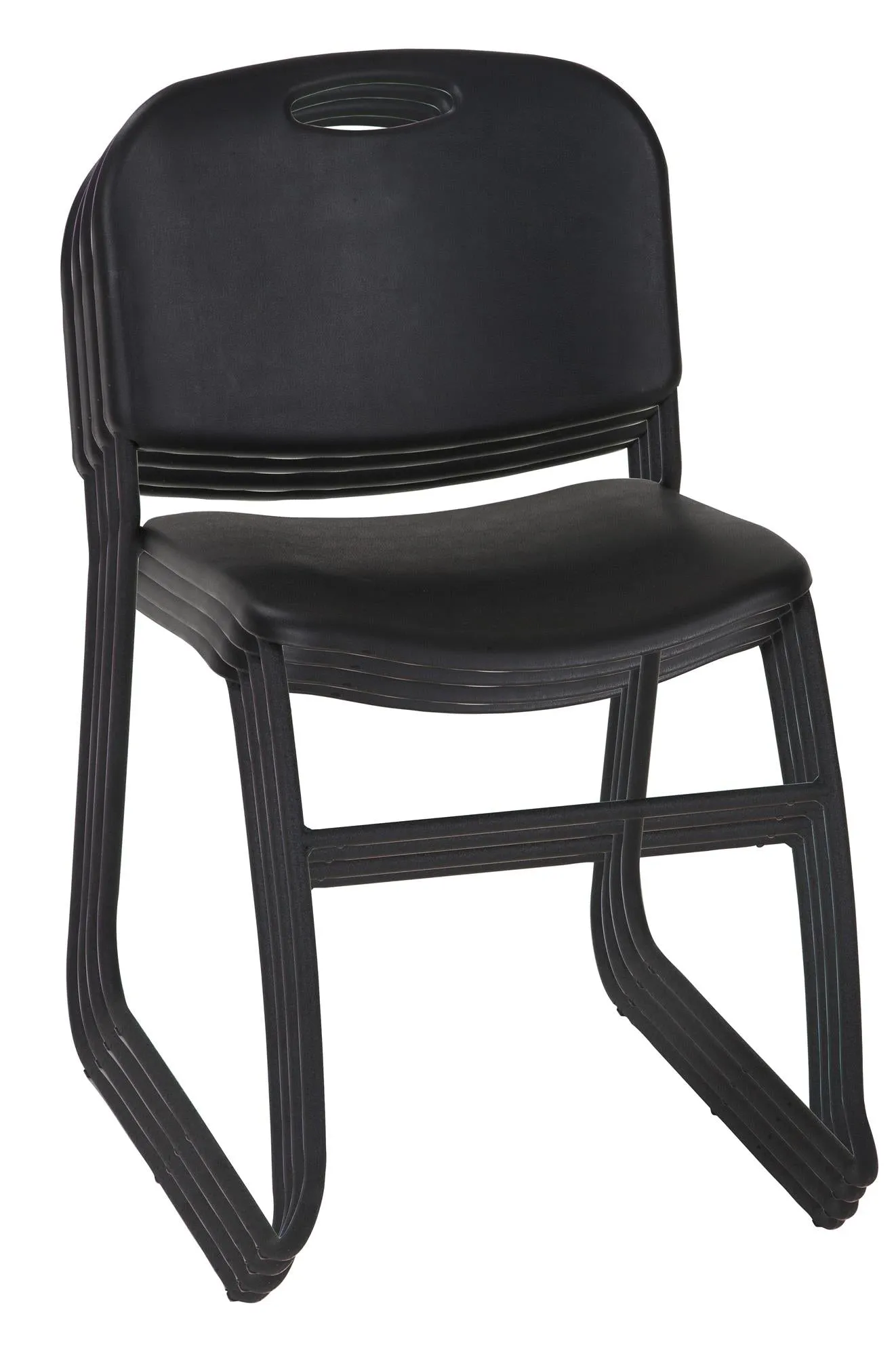 Commercial Contoured Resin Back Stacking Chair