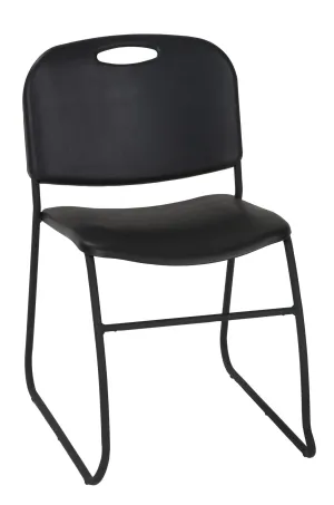 Commercial Contoured Resin Back Stacking Chair