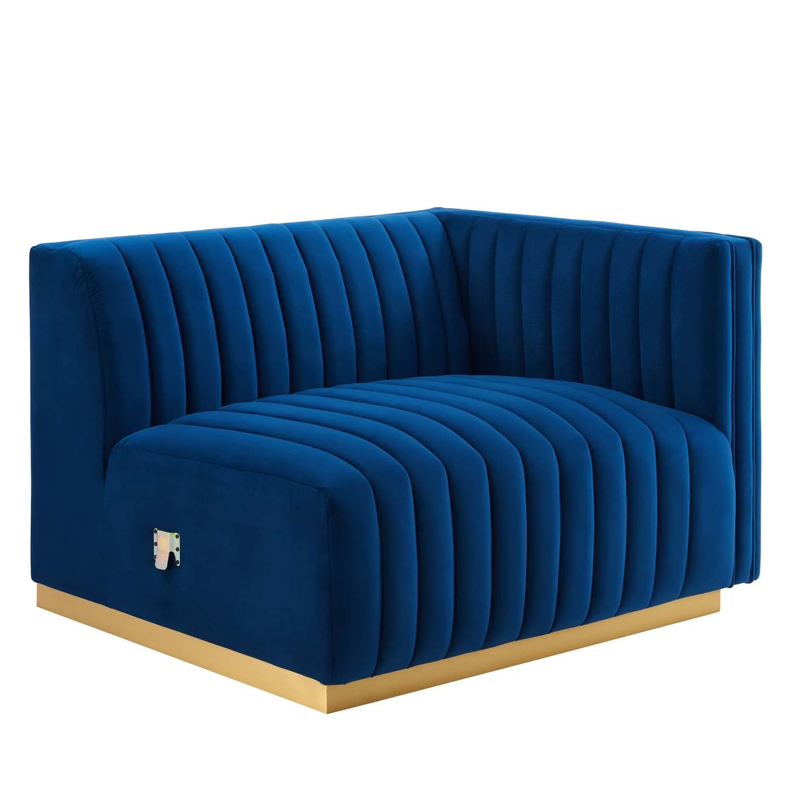 Conjure Channel Tufted Performance Velvet Right-Arm Chair by Modway