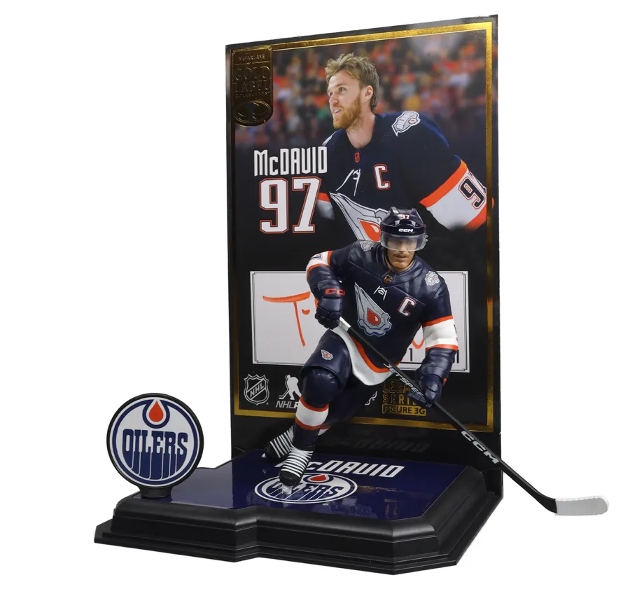 Connor McDavid Edmonton Oilers McFarlane’s SportsPicks Gold Label Signed By Todd McFarlane