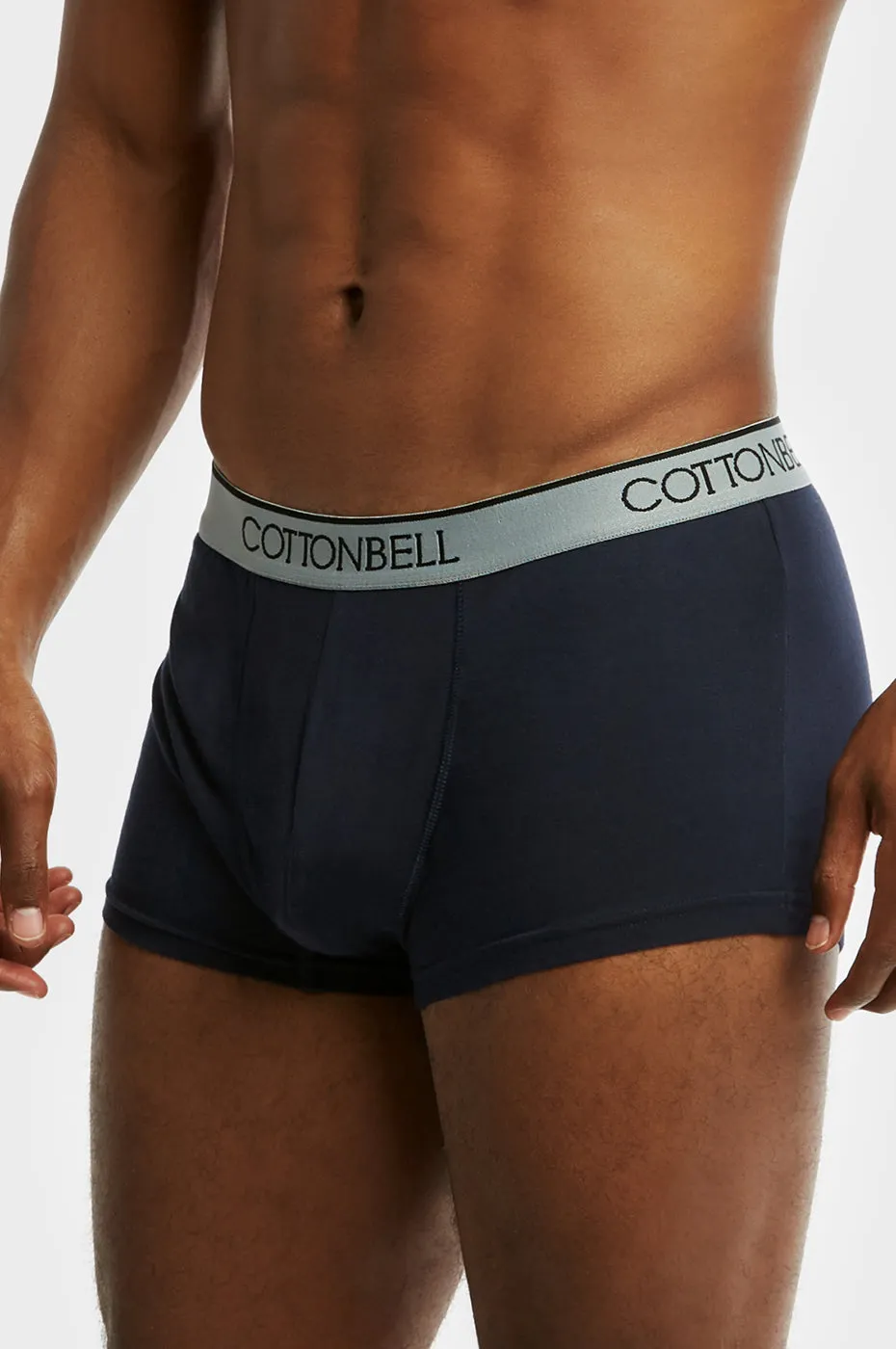 COTTONBELL MEN'S CLASSIC BOXER TRUNKS (TUB200C_NAVY)