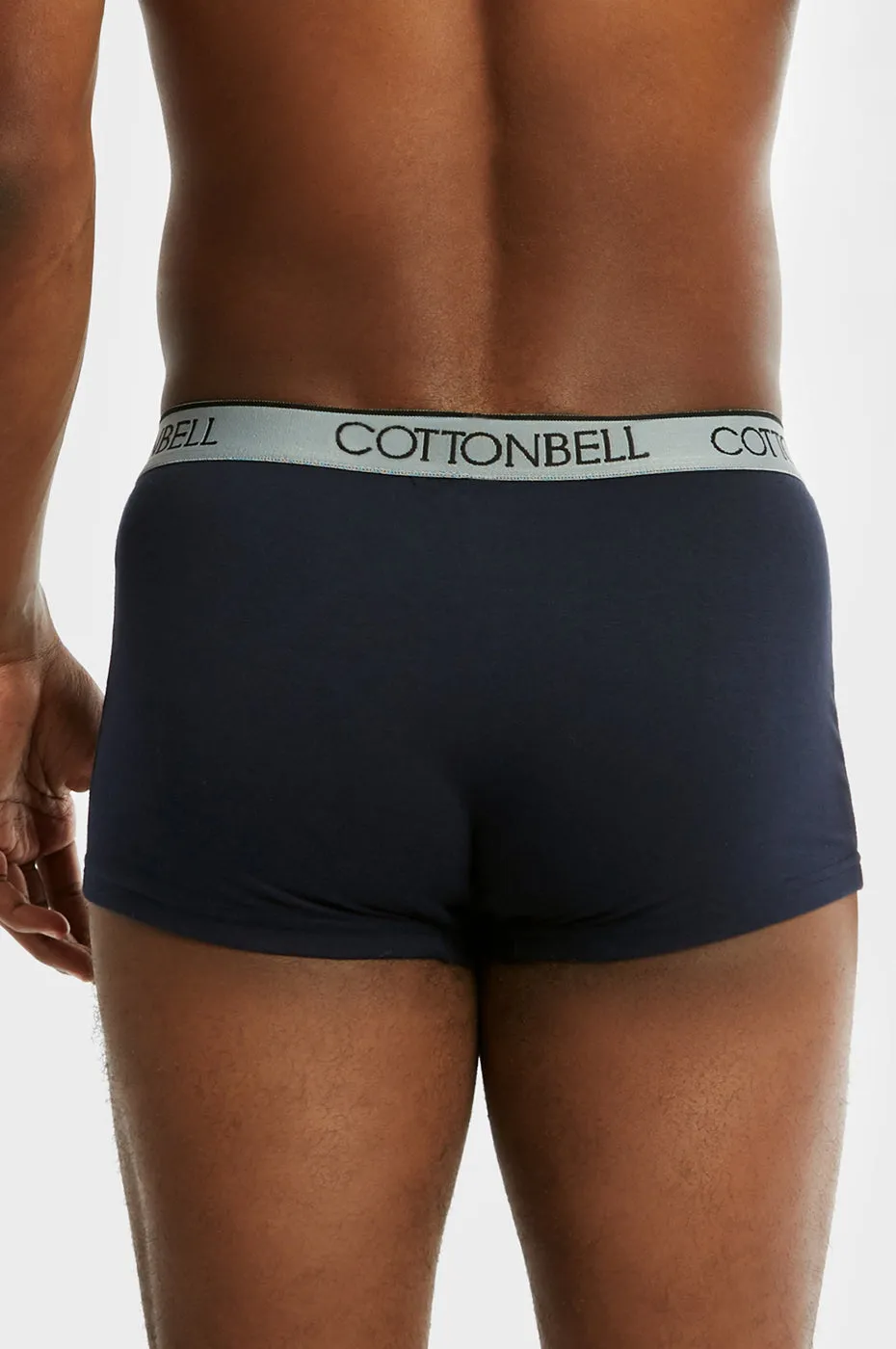 COTTONBELL MEN'S CLASSIC BOXER TRUNKS (TUB200C_NAVY)