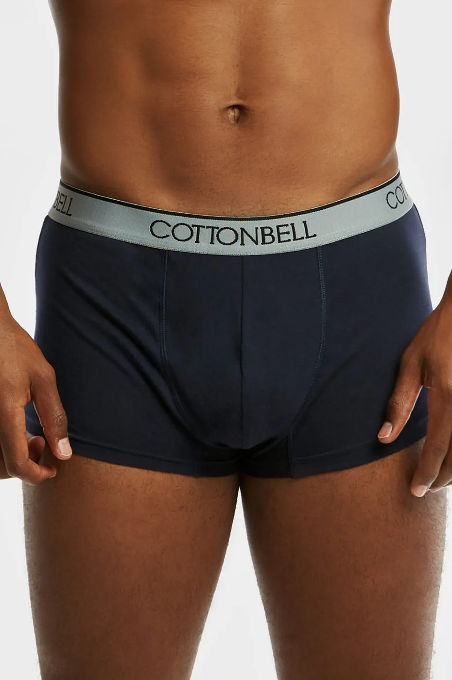 COTTONBELL MEN'S CLASSIC BOXER TRUNKS (TUB200C_NAVY)