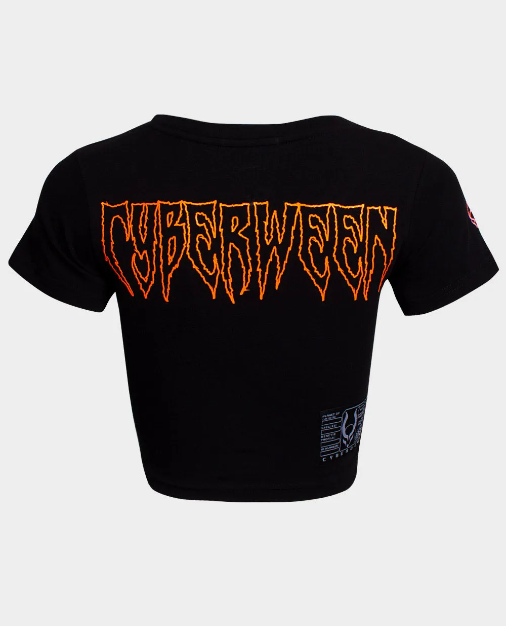 CYBERWEEN LOGO TIGHT CROP TEE