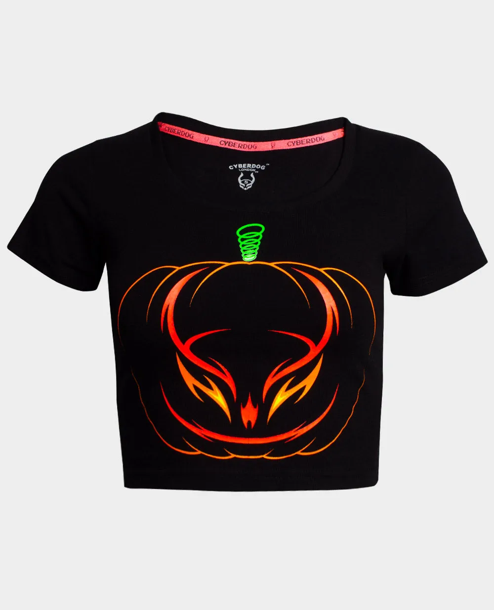 CYBERWEEN LOGO TIGHT CROP TEE