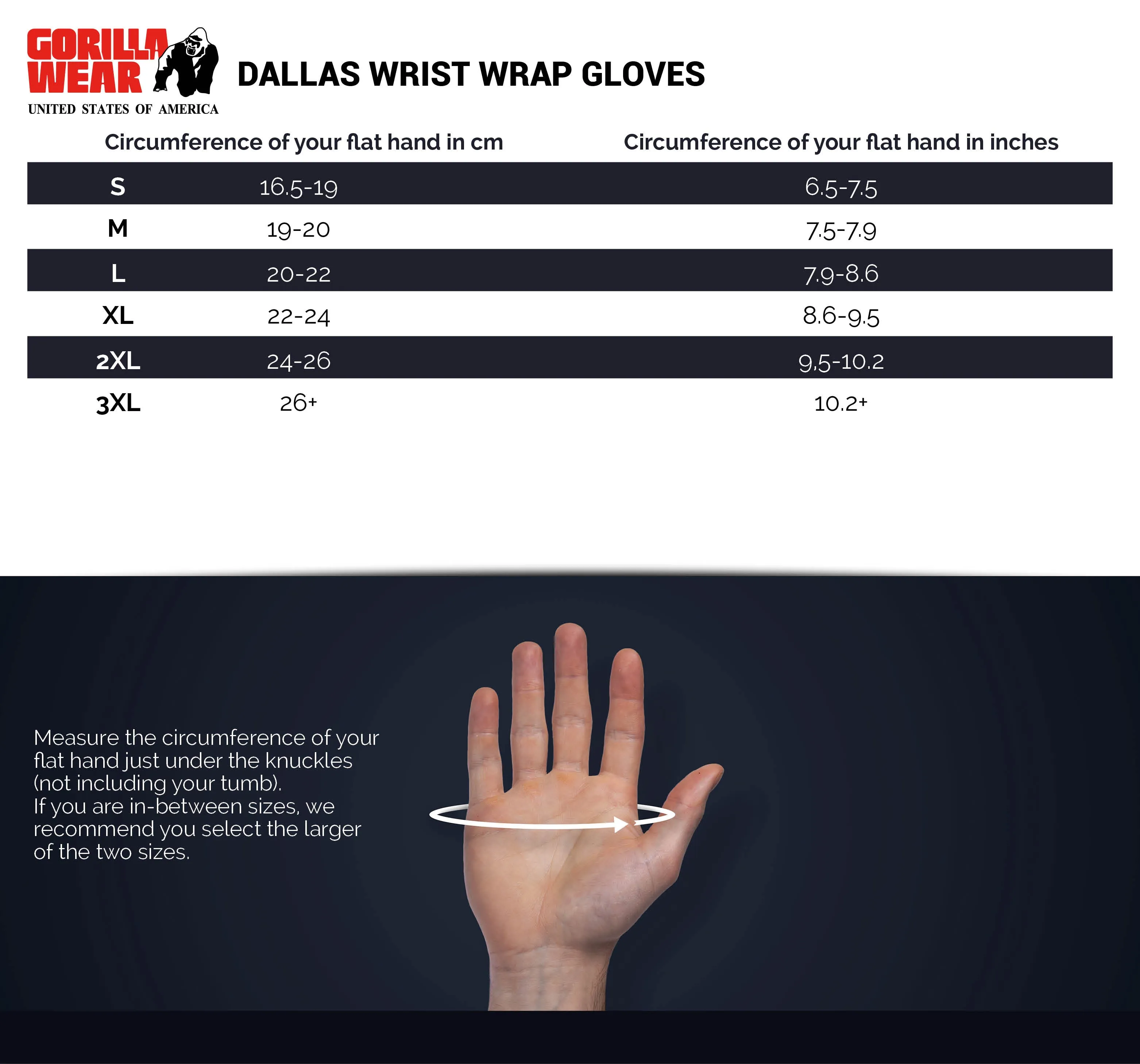 Dallas Wrist Wraps Gloves - Black/Blue