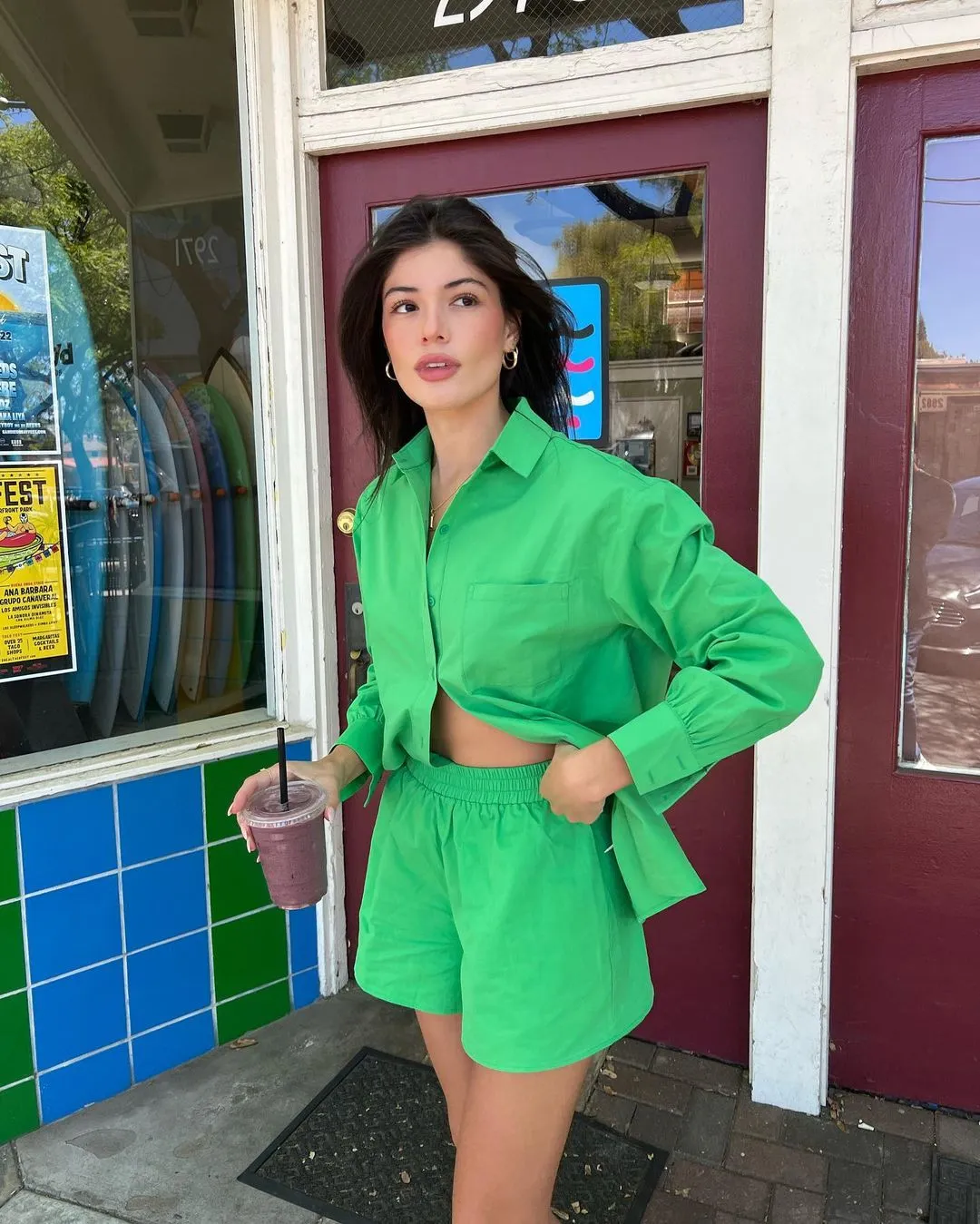 Daydreaming shorts - green