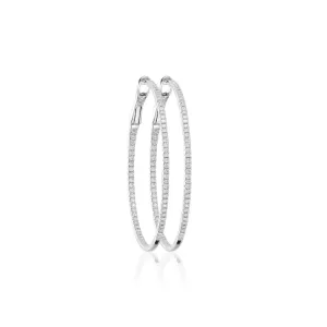 Diamond Eternity Hoops Medium