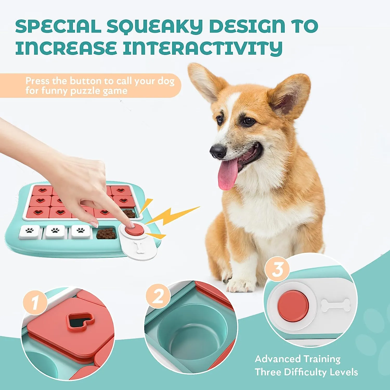 Dog Puzzle Toy (Squares)