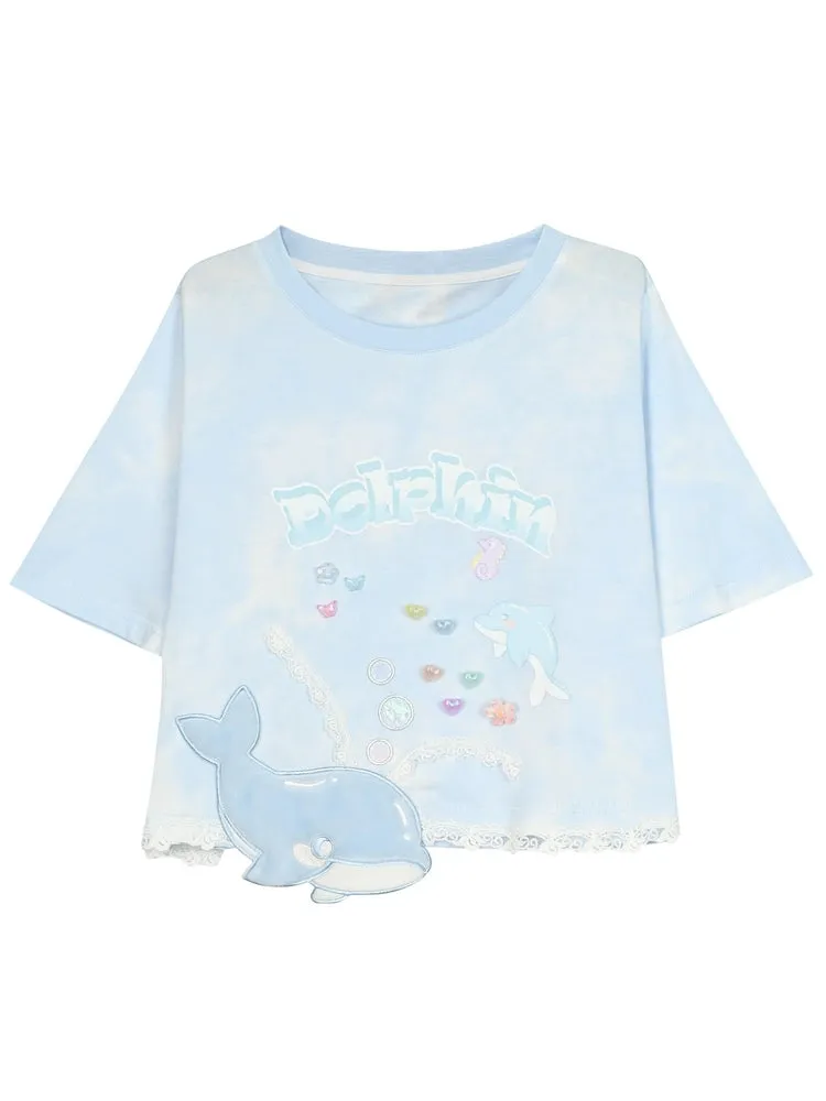 Dolphin Semi 3D Crop Top