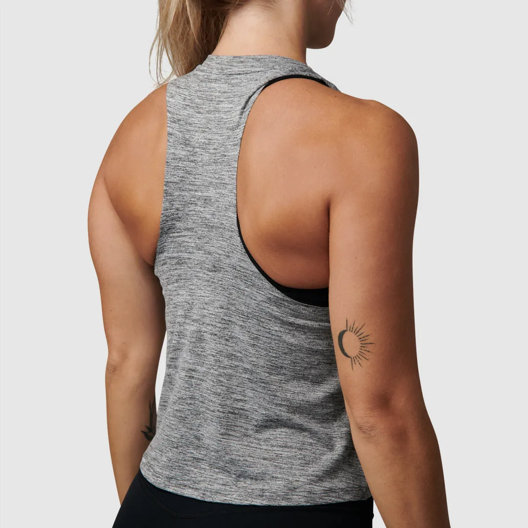 Elevate Crop 2.0 (Heather Grey)