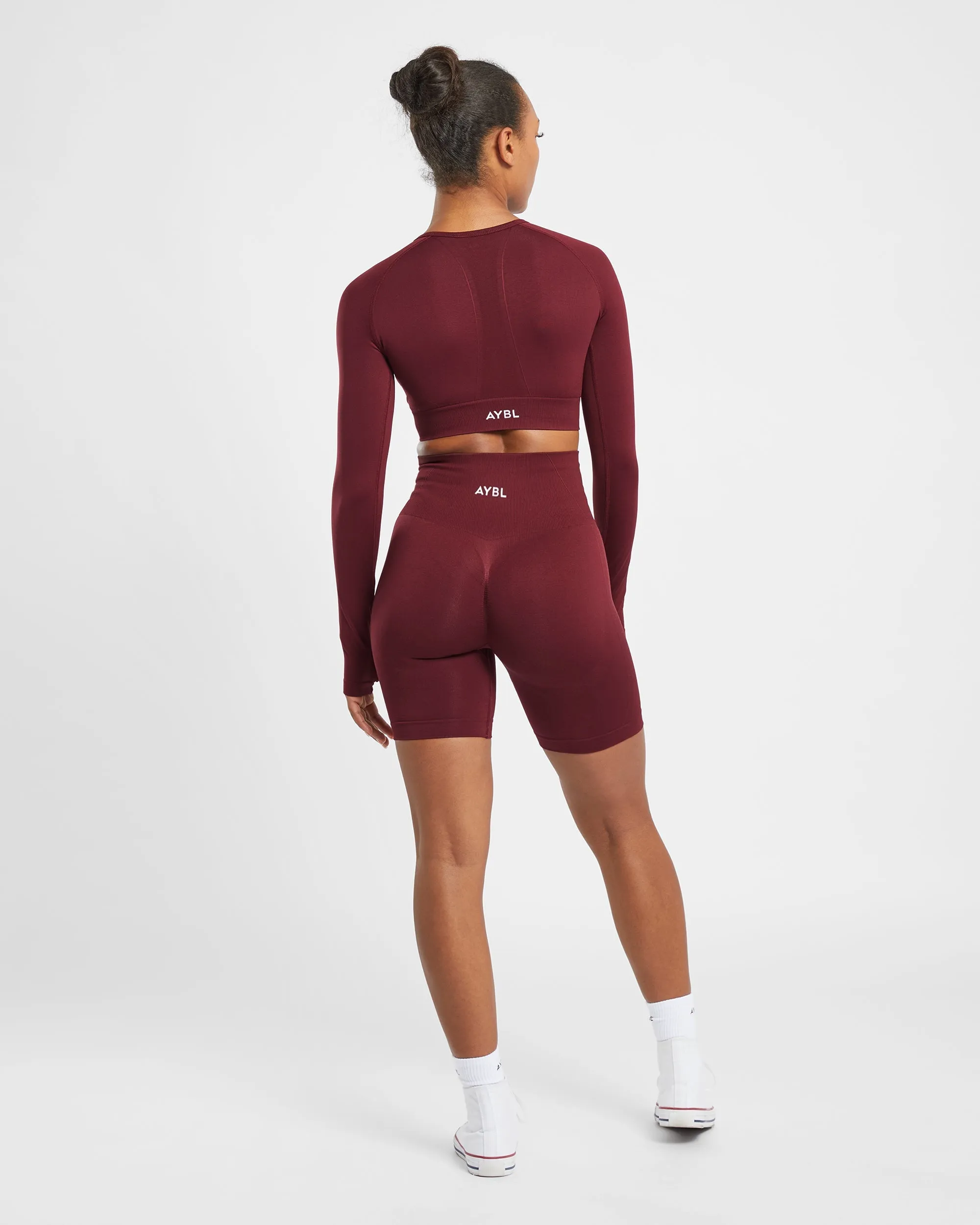 Empower Seamless Cycling Shorts - Red Wine