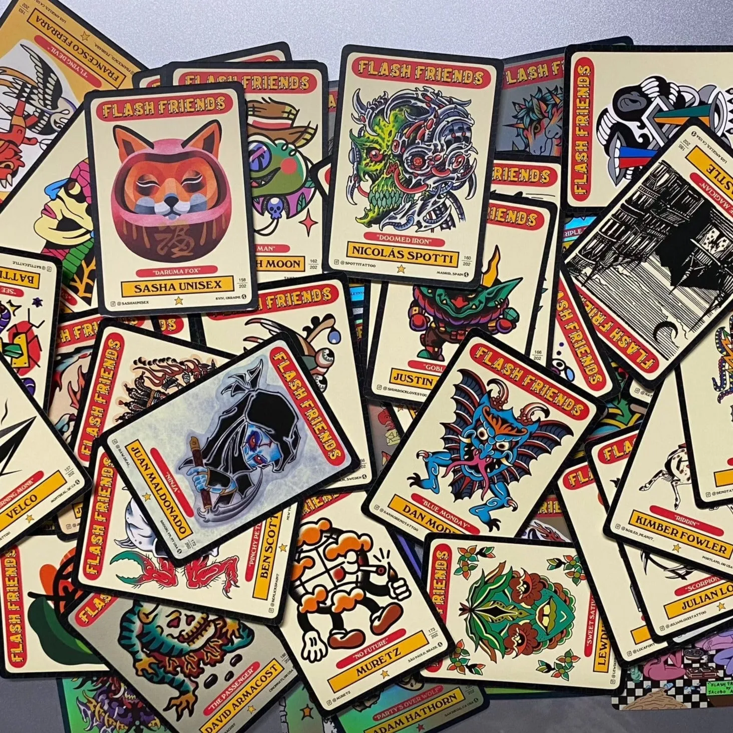 Flash Friends Vol 2. - Tattoo Flash Trading Cards