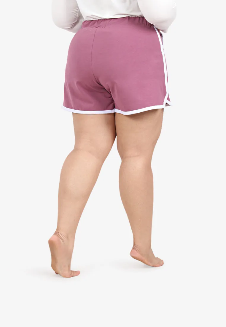 Fonda Plus Size Retro Shorts - Yam