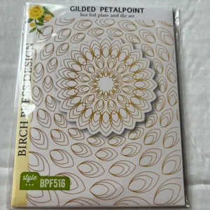 Gilded petalpoint die   hot foil plate  by Memory box