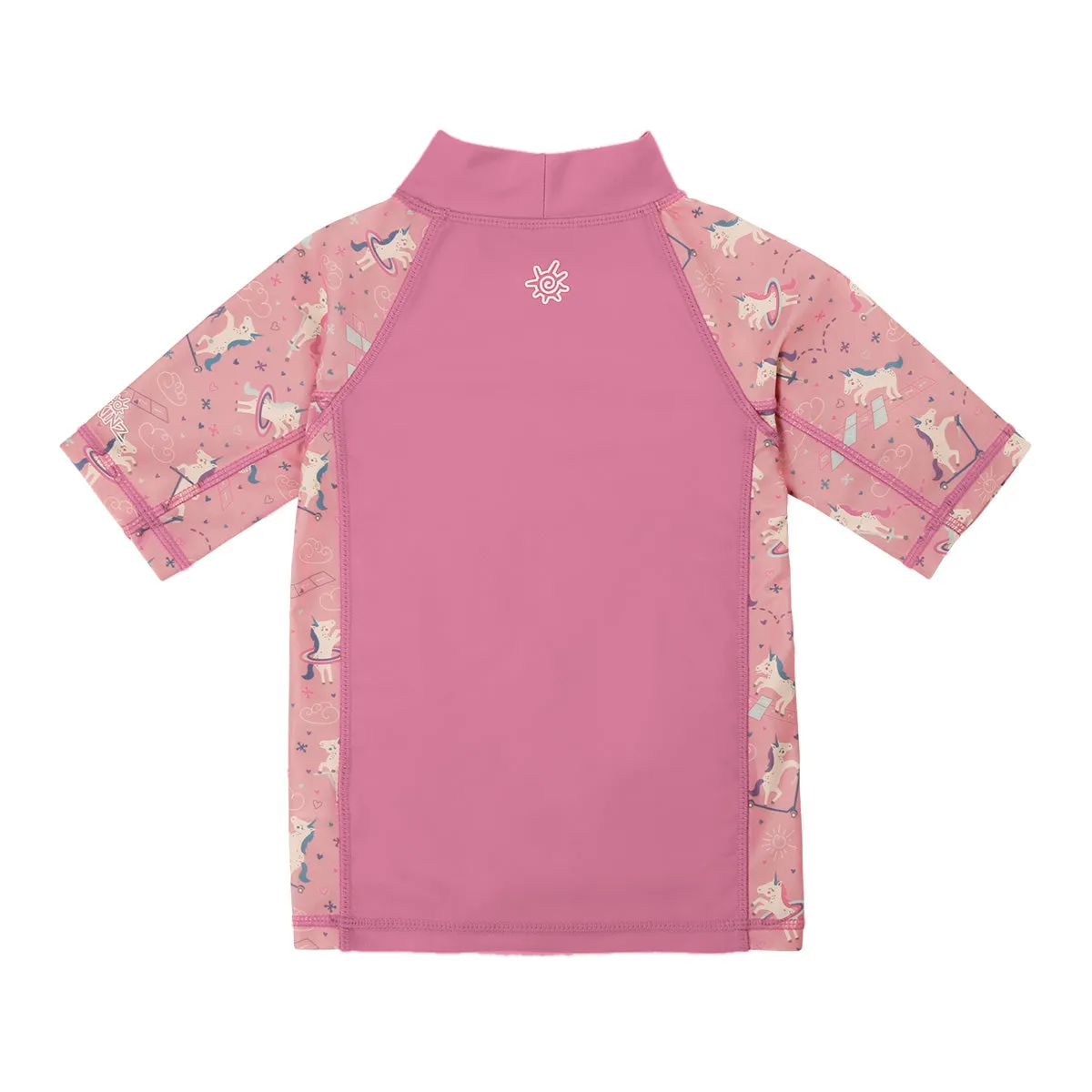 Girl's Short Sleeve Sunny Swim Shirt