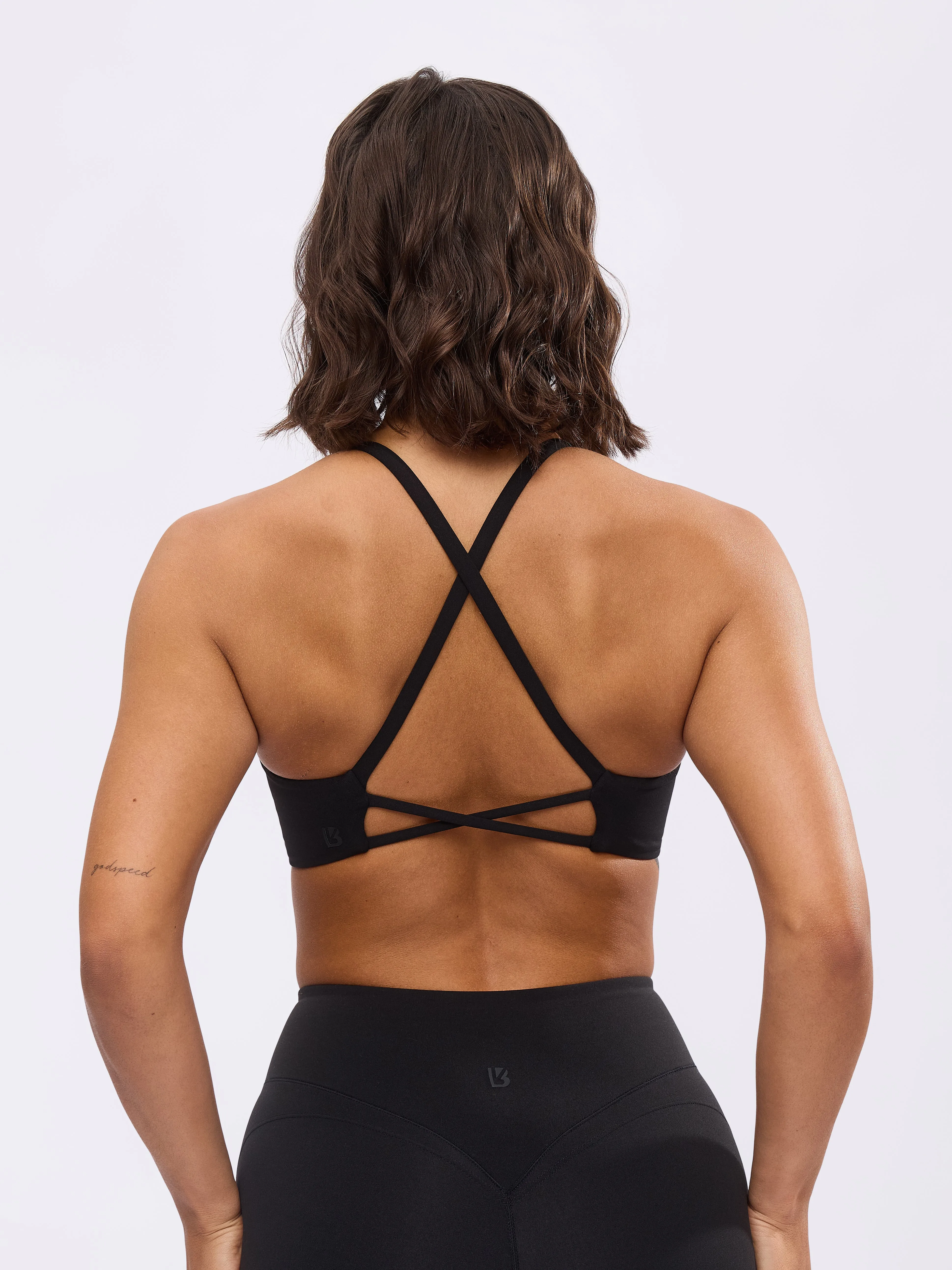 Glow Sports Bra - Onyx Black