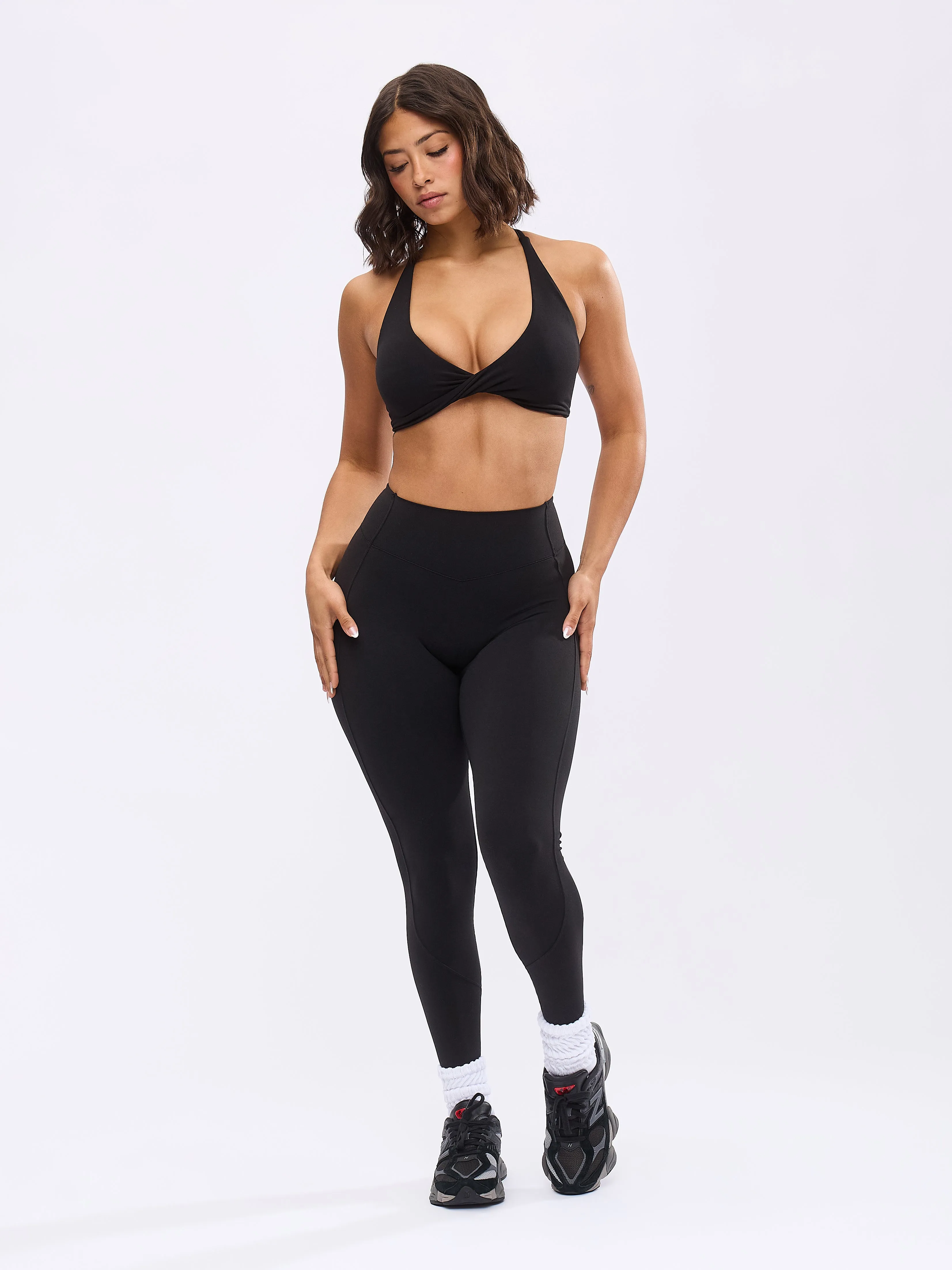 Glow Sports Bra - Onyx Black