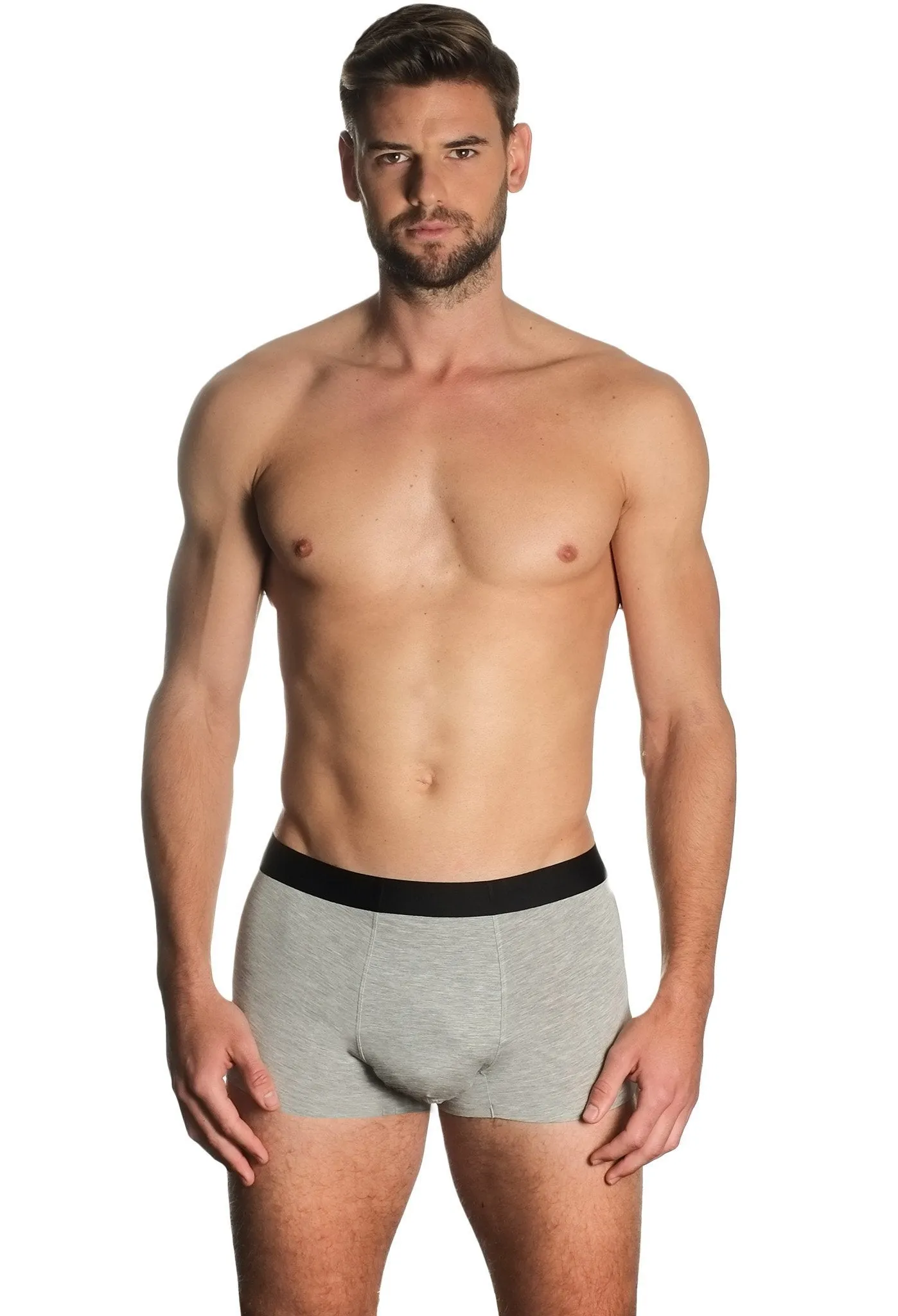 Grey Marle Boxer Trunks