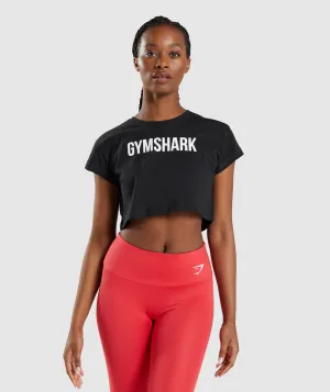 Gymshark Apollo Crop Top - Black