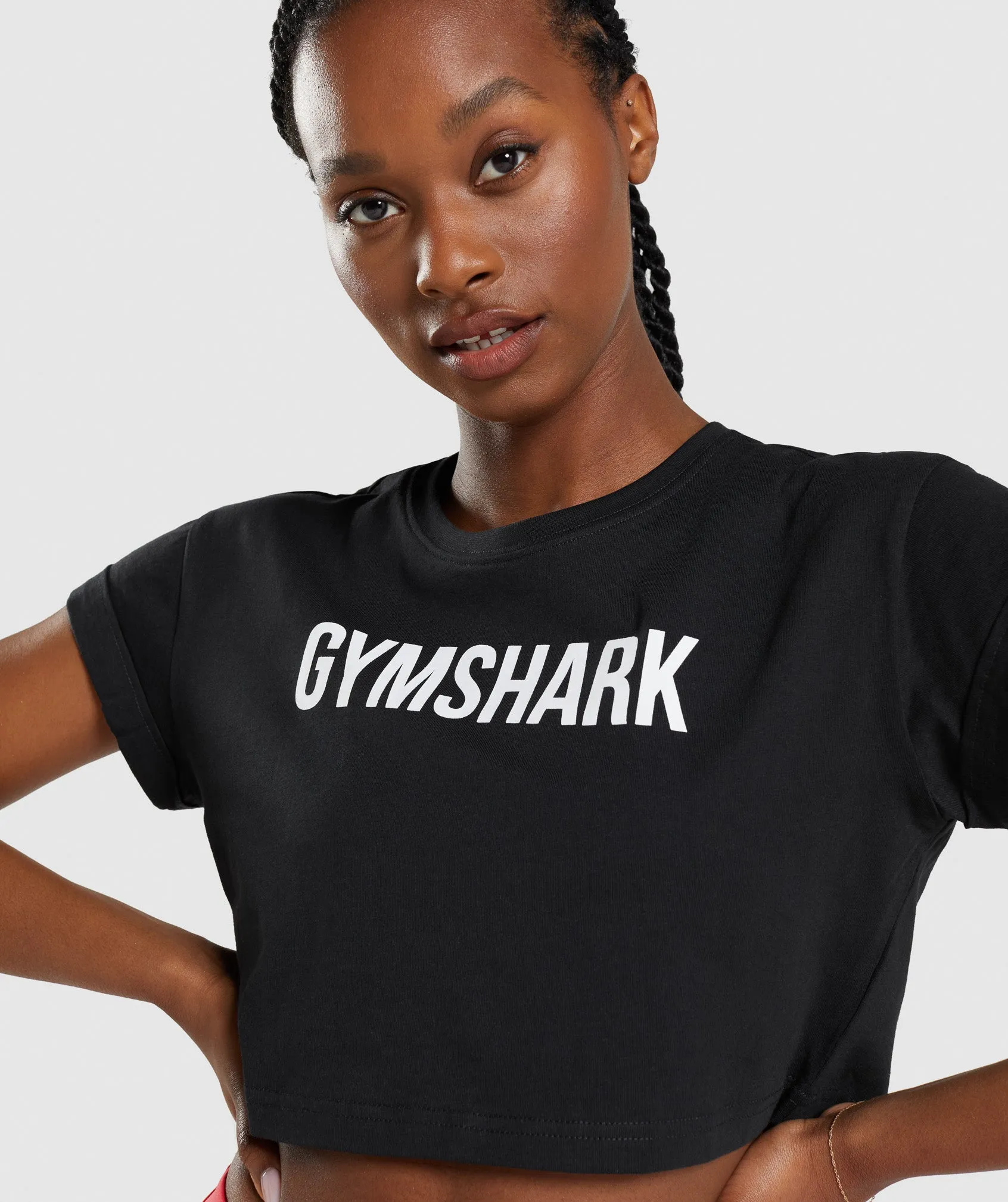 Gymshark Apollo Crop Top - Black