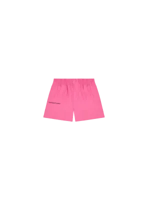 Kids Aloe Linen Shorts—flamingo pink