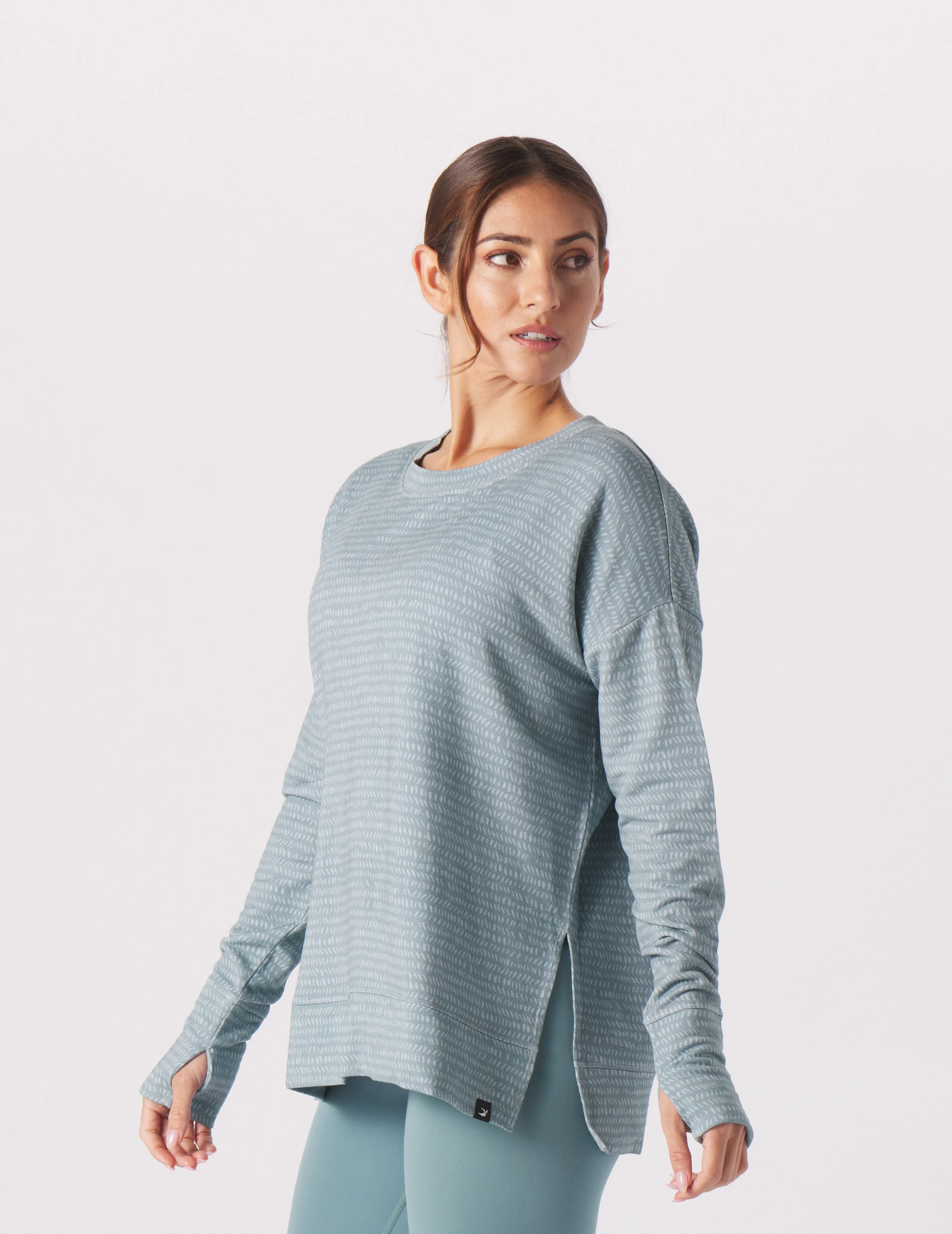 Lounge Long Sleeve: Lagoon Pebble