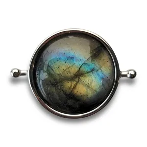 Luxe Labradorite Round Crystal Element (premium grade – includes labradorescence/flash)