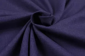 Luxury Linen Viscose for Tops - Indigo (Remnant)